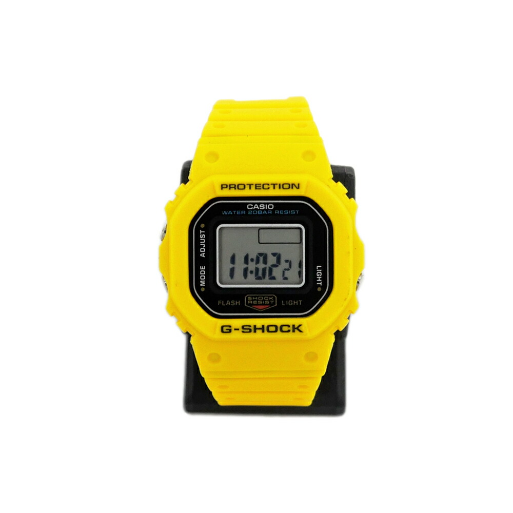 【名東】【CASIO】カシオ G-SHOCK nano DWN-5600-9JR 黄色 イエロー デジタル クォーツ 指輪サイズ 小型 腕時計【未使用】【中古】