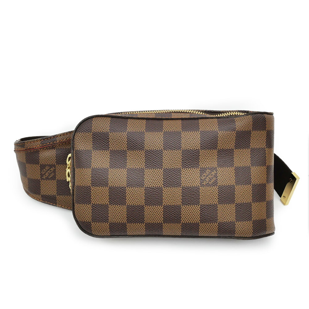 【最大限度３万円銀行割引引き換え証】【名東】【LOUIS VUITTON】ルイヴィトン ダミエ ジェロニモス N51994 上半身 酉の方角 御徒面子 赤銅色 メンズ【中古】