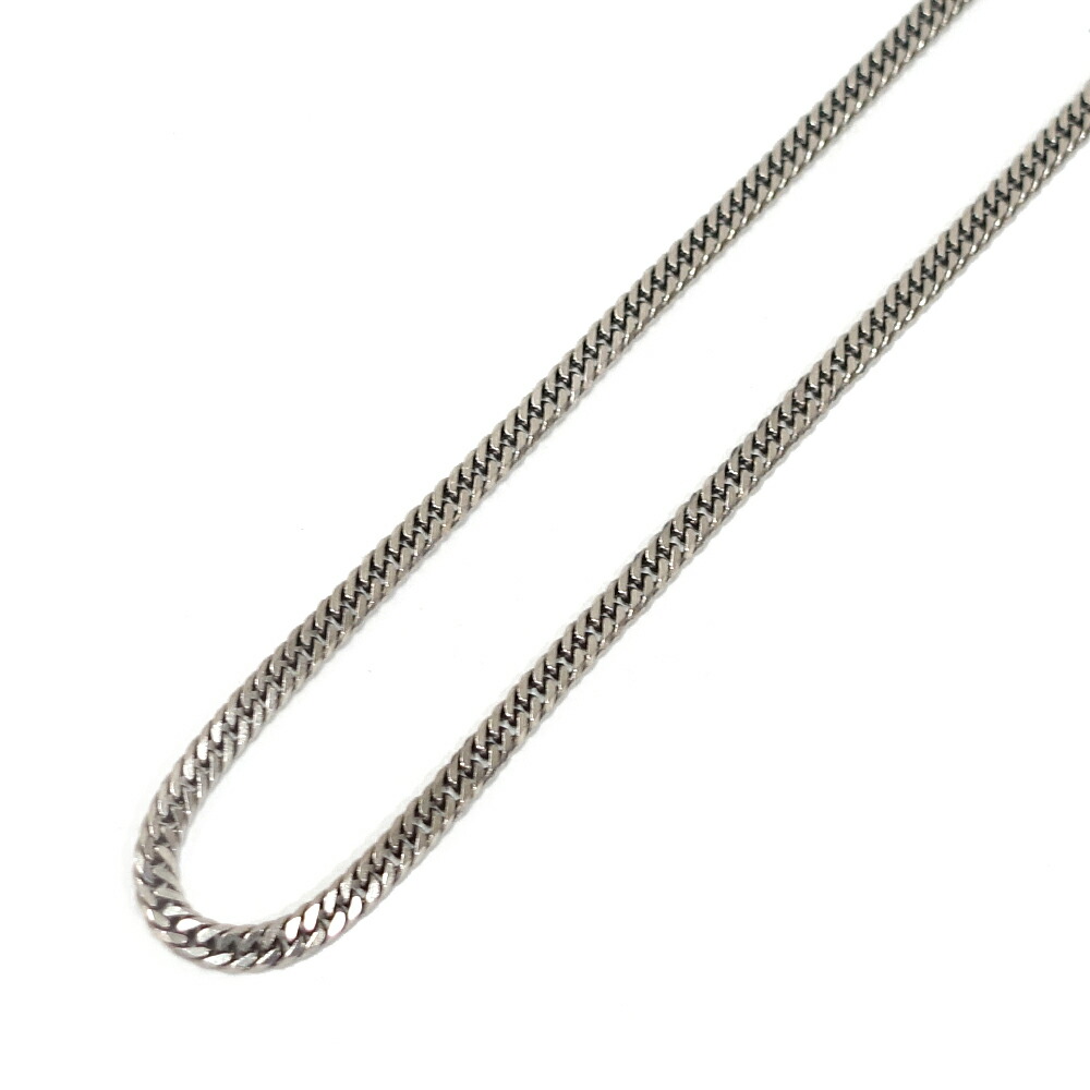 【最大限度３万円銀行割引引き換え証】【栄】【JEWELRY】宝飾品 喜平 キヘイ 首飾り 6面ダブル Pt850 プラチナ 約20.5g 約60珊 広座敷見澄ます メンズ 本体のみ【中古】