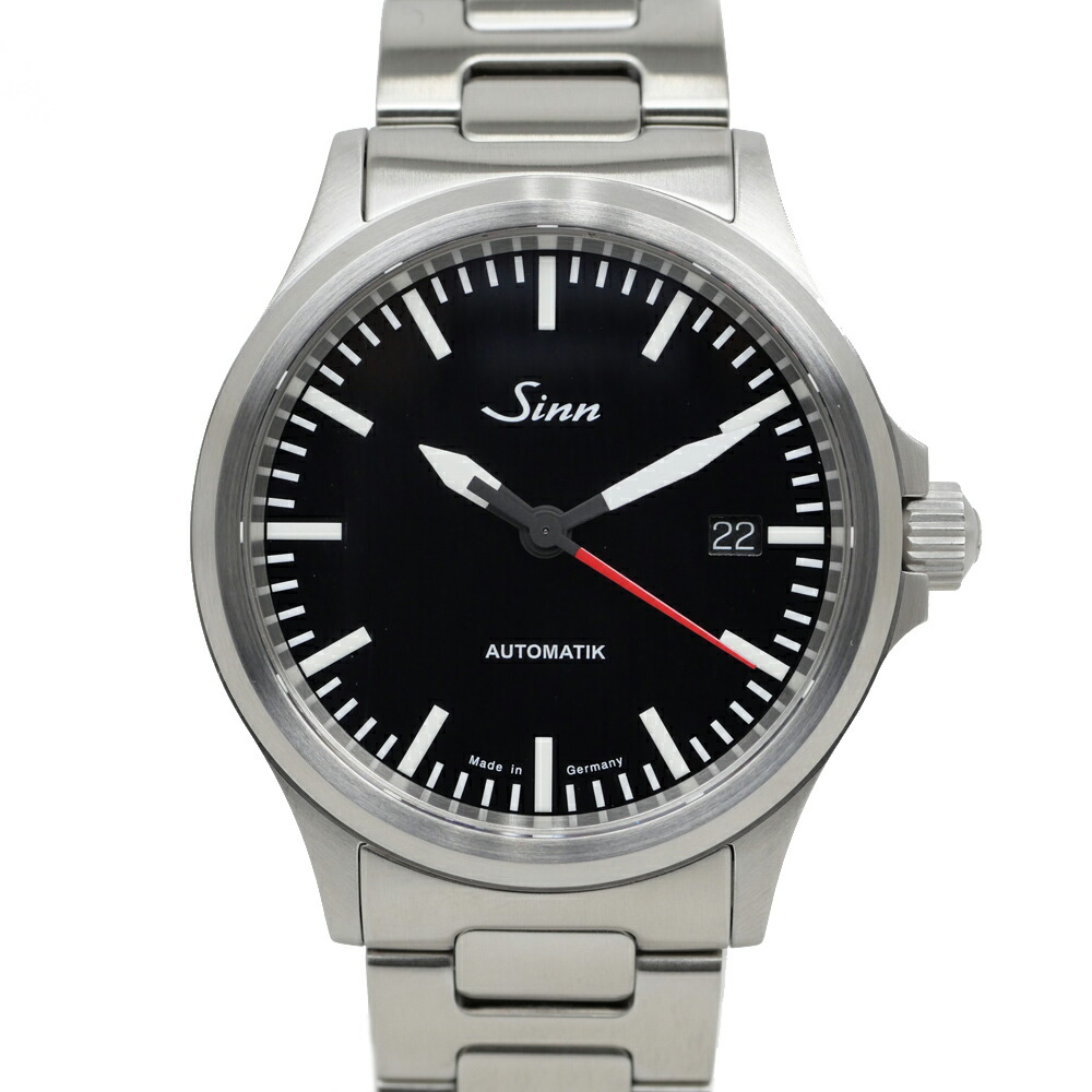 【最大限度３万円割り引き引き換え証】【名東】【SINN】ジン インストゥルメントウォッチ 556.I.RS 黒いこと 2025年 自動小銃一巻き メンズ 男 ウォッチ【入眼済】【中古】