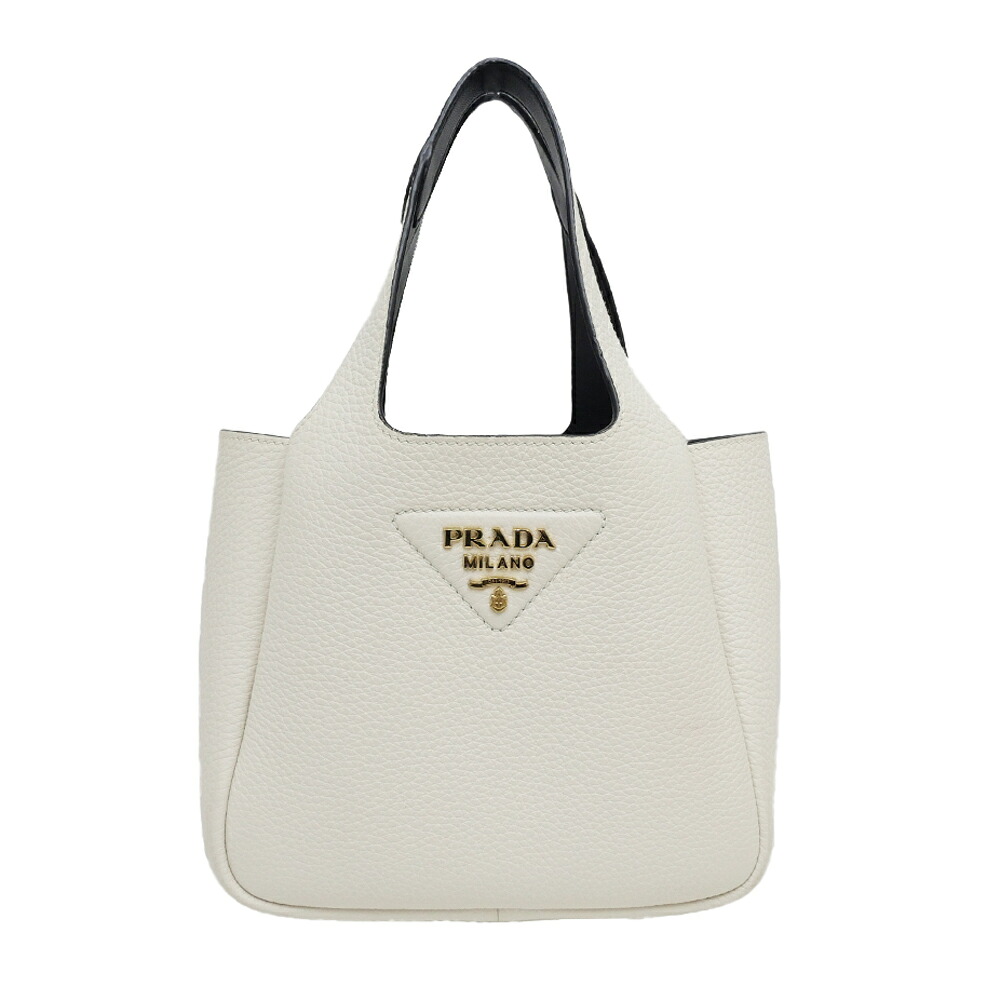 【名東】【PRADA】プラダ ヴィッテロダイノ ホワイト 1BA349 ハンドバッグ RFID レディース その他【中古】|質ウエダ