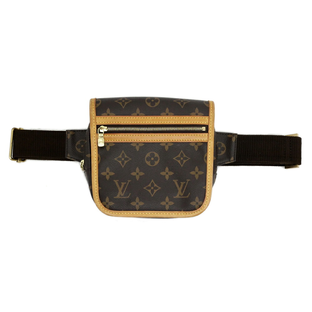 【最大限度３万円銀行割引引き換え証】【名東】【LOUIS VUITTON】ルイヴィトン バムバッグ ボスフォール M40108 モノグラム 酉の方角御徒面子 上半身御徒面子 御徒面子 なめし革 赤銅色系 袋 レディース【中古】