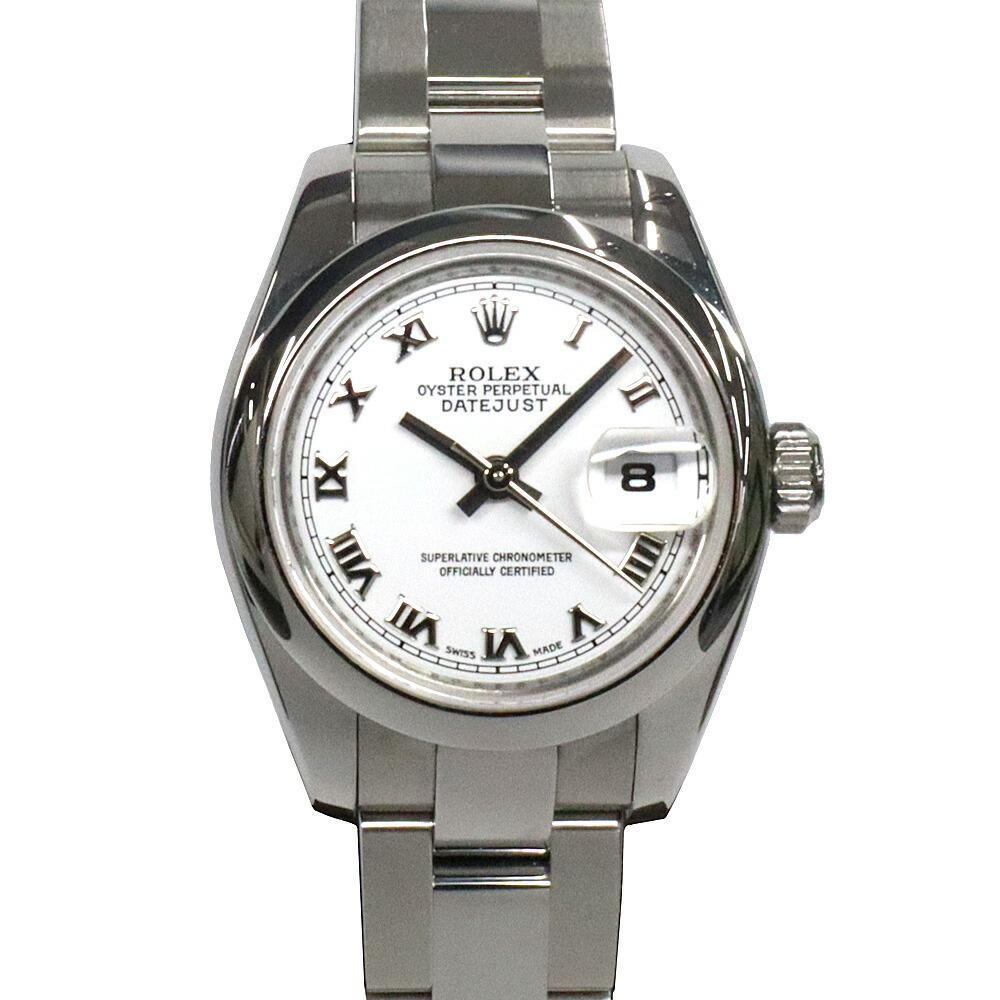 【最大限度３万円割り引き引き換え証】【名古屋】【ROLEX】ロレックス デイトジャストレディ 179160 Z番 SS 白いこと永遠の都 自動小銃巻 レディースウォッチ 女【中古】