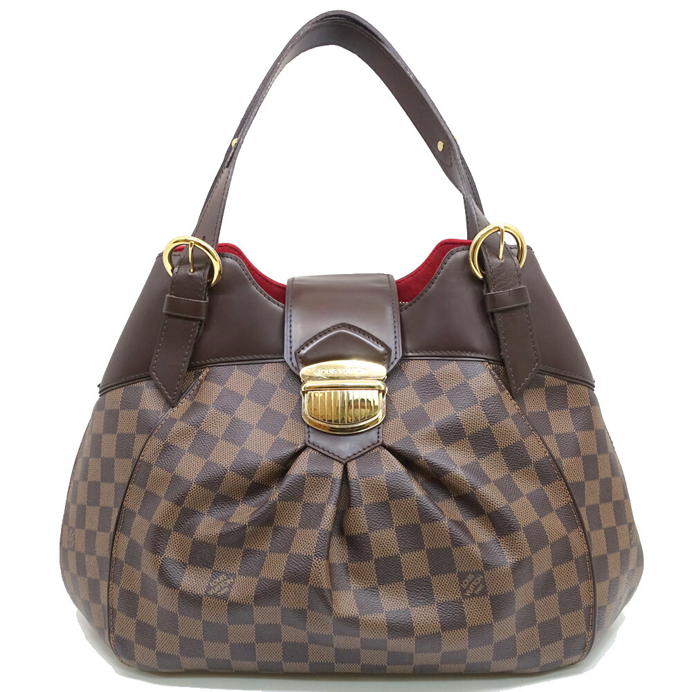 【最大3万円クーポン 5/1 0:00】【栄】【LOUIS VUITTON】ルイヴィトン システィナGM N41540 ダミエ ブラウン ゴールド金具 ショルダーバッグ レディース 箱 保存袋【中古】
