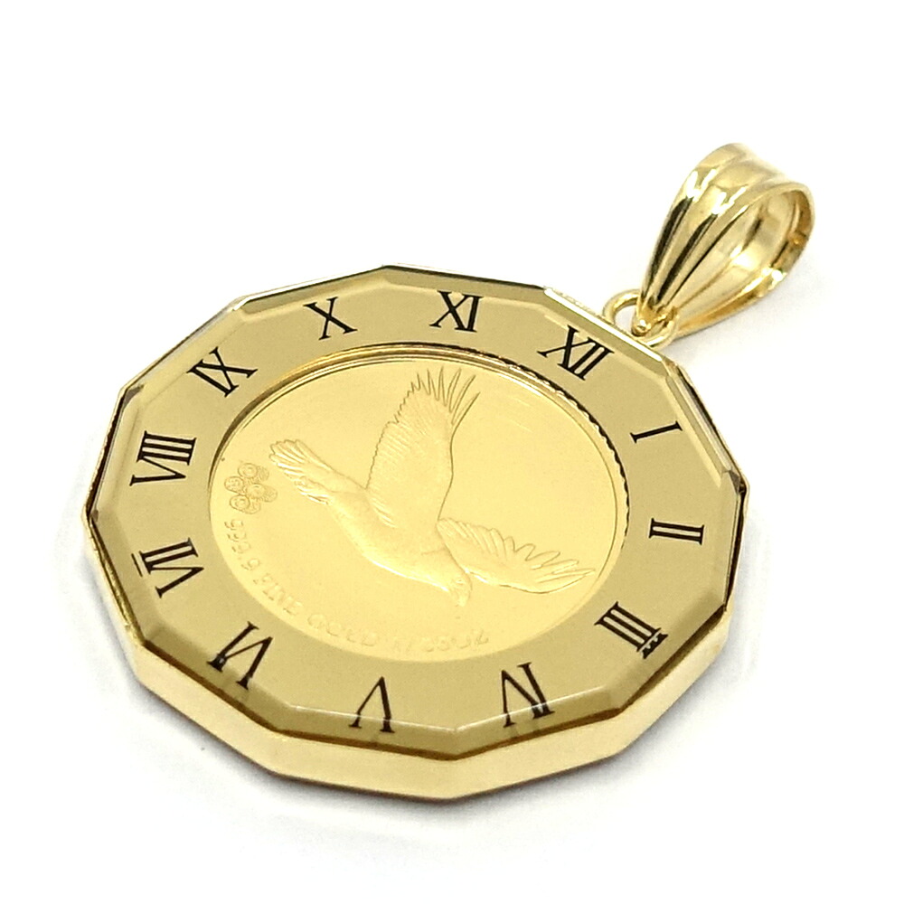 【栄】【JEWELRY】K24YG/K18YG 北米インディアン鷲 シャンデリヤいの一番 黄色ゴールド メンズ レディース 宝飾品【中古】