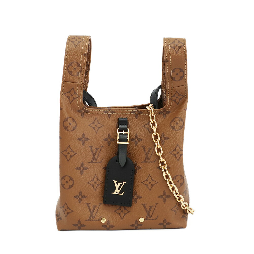 【最大限度３万円割り引き引き換え証】【天白】【LOUIS VUITTON】ルイヴィトン アトランティスBB ショルダーバッグ ハンドバック モノグラムリバース 帆布 M46816 赤銅色 ゴールド金具 鞄 レディース【中古】