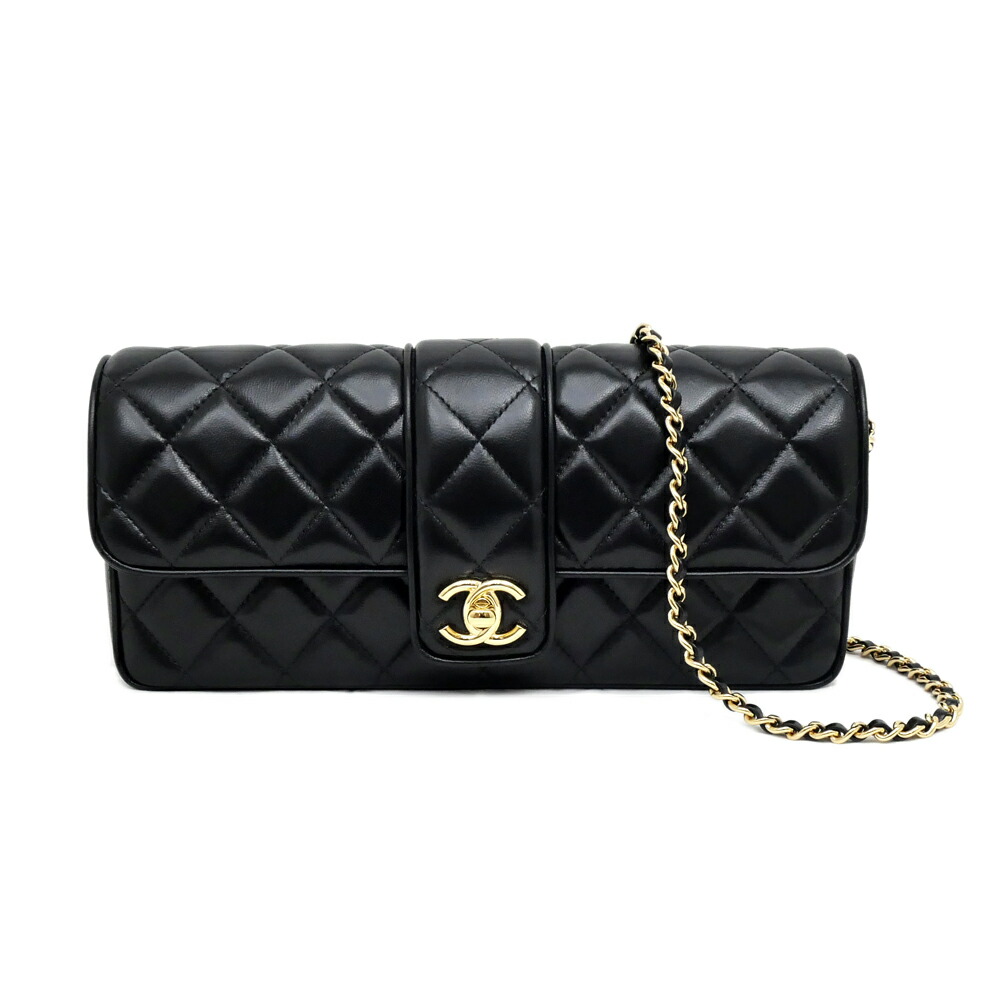 【最大限度３万円銀行割引引き換え証】【名東】【CHANEL】シャネル チェーン店クラッチペダル AS5820 ショルダーバッグ 子ヒツジひと肌 黒いこと 黒 ゴールド金具 なめし革 革 御徒面子 レディース【新品】【未当て嵌める】【中古】