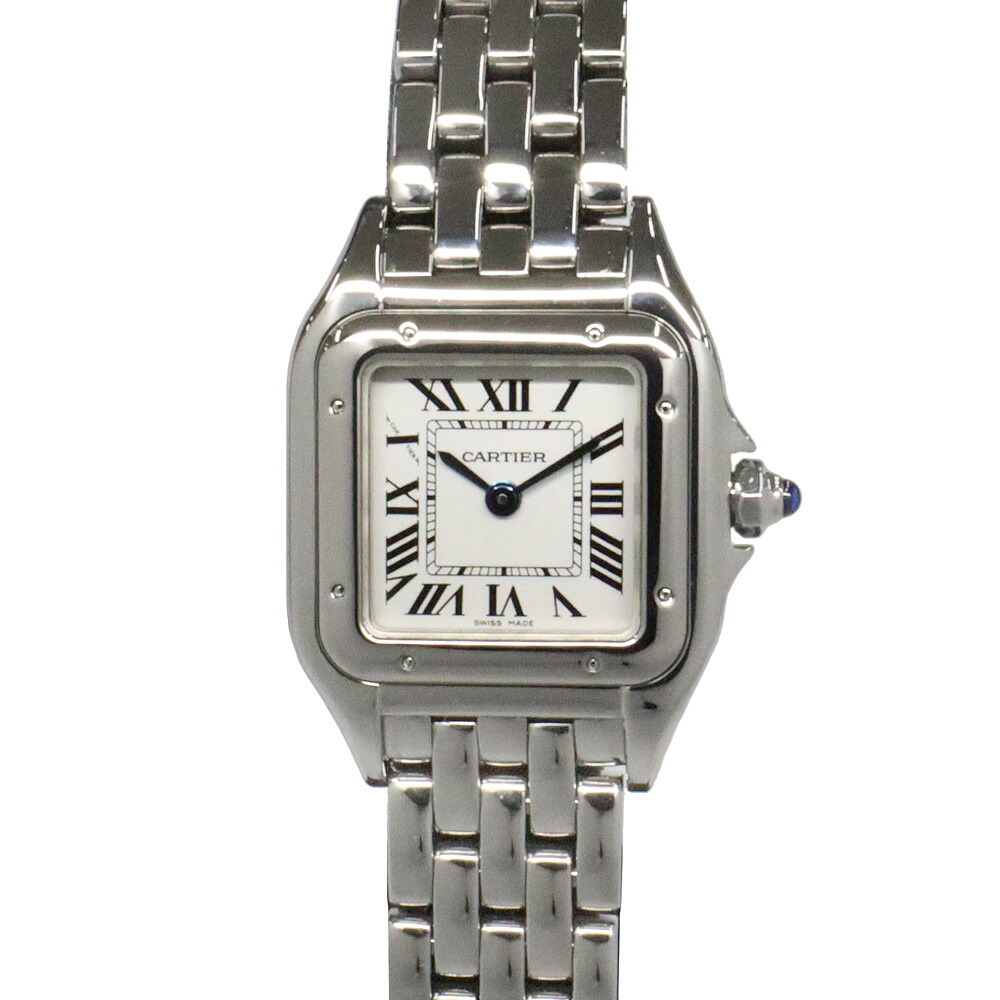 【最大限度３万円割り引き引き換え証】【名古屋】【CARTIER】カルティエ パンテールドゥ カルティエ 御覧なさる SM WSPN0006 SS しろがね色 石英 レディースウォッチ 女【中古】