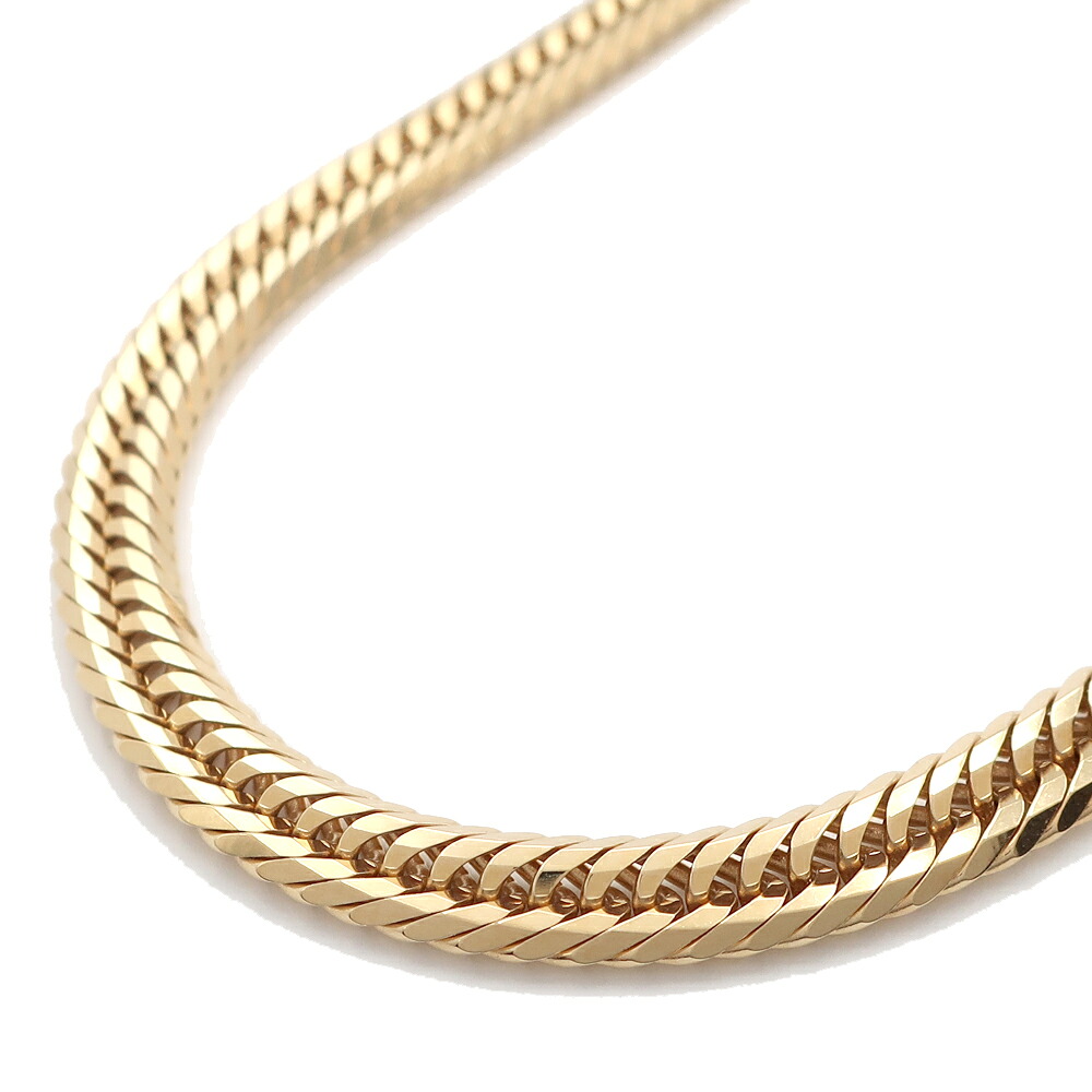 【天白】【JEWELRY】 喜平 キヘイ 約50.7g 約50cm 12面カット トリプル K18YG 750 YG イエローゴールド ネックレス 造幣局検定マーク 洗浄済 【中古】｜質ウエダ