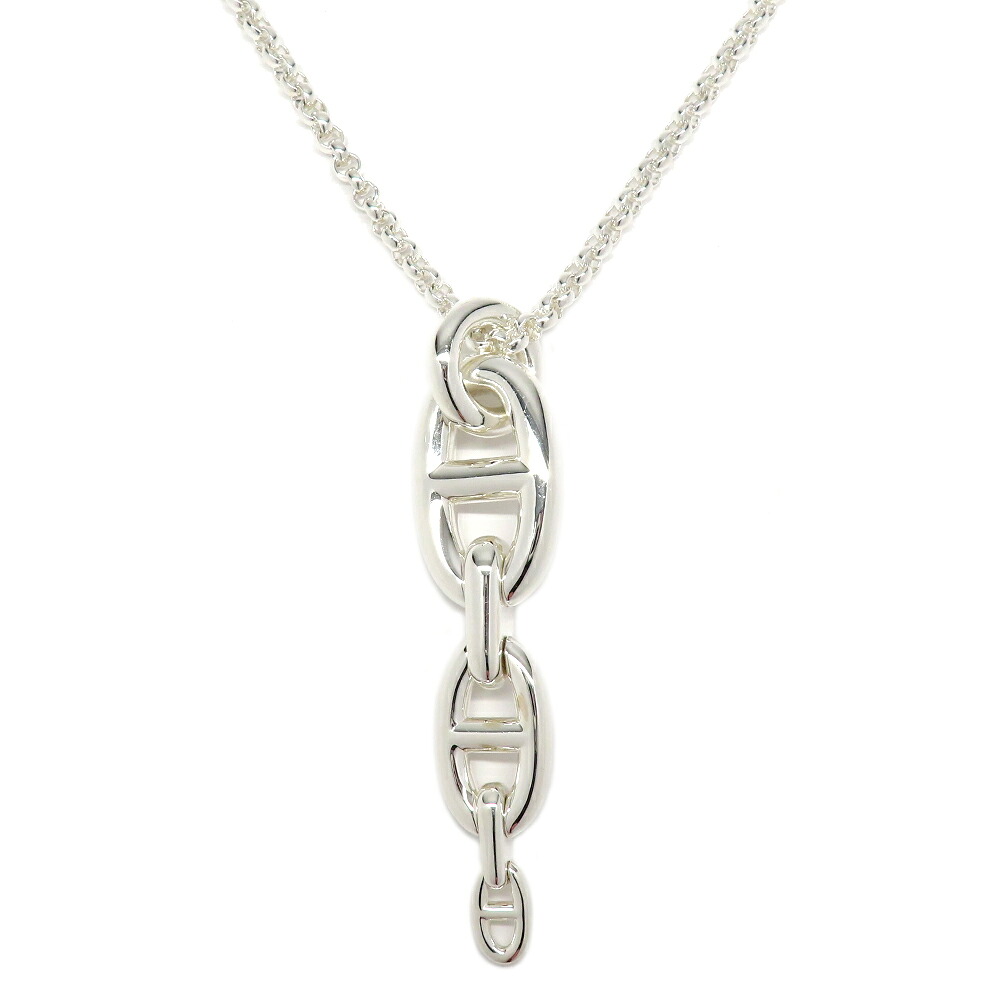 【名古屋】【HERMES】エルメス ネックレス シェーヌダンクル アンシェネGM H122305B 2025年製造 Ag925 シルバー ジュエリー アクセサリー【未使用】【中古】｜質ウエダ
