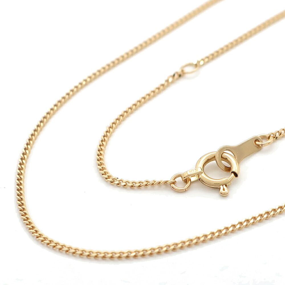 【最大限度３万円割り引き引き換え証】【天白】【JEWELRY】 喜平 ミニキヘイ 約1.8g 約45糎 2面とり捨てる シングル K18YG YG 黄色ゴールド 首飾り 洗い濯ぎ済 メンズ レディース【中古】