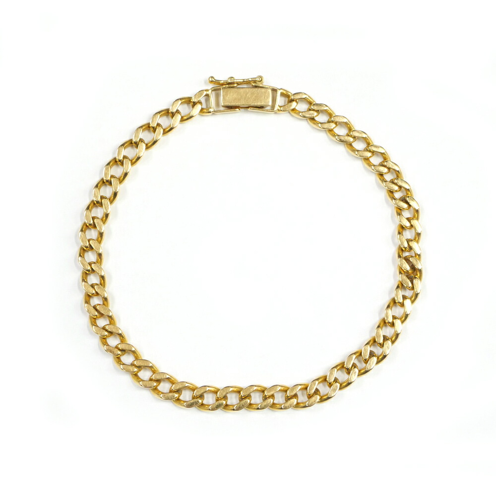 【最大限度３万円銀行割引引き換え証】【名東】【JEWELRY】ブレス K18 2面シングル 喜平 約16.3g 約腕回転運動19.5珊 宝飾品 キヘイ 黄色ゴールド【中古】