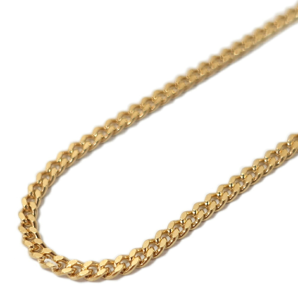 【最大限度３万円銀行割引引き換え証】【栄】【JEWELRY】首飾り K18 2面シングル 喜平 約10.1g 約50.0珊 キヘイ 黄色ゴールド メンズ【中古】
