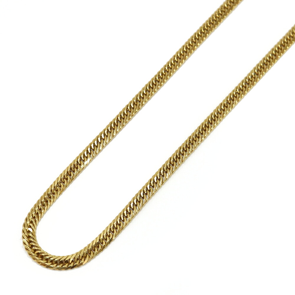 【栄】【JEWELRY】首飾り K18 6面トリプル 喜平 約18.4g 約45糎 キヘイ 黄色ゴールド メンズ【中古】