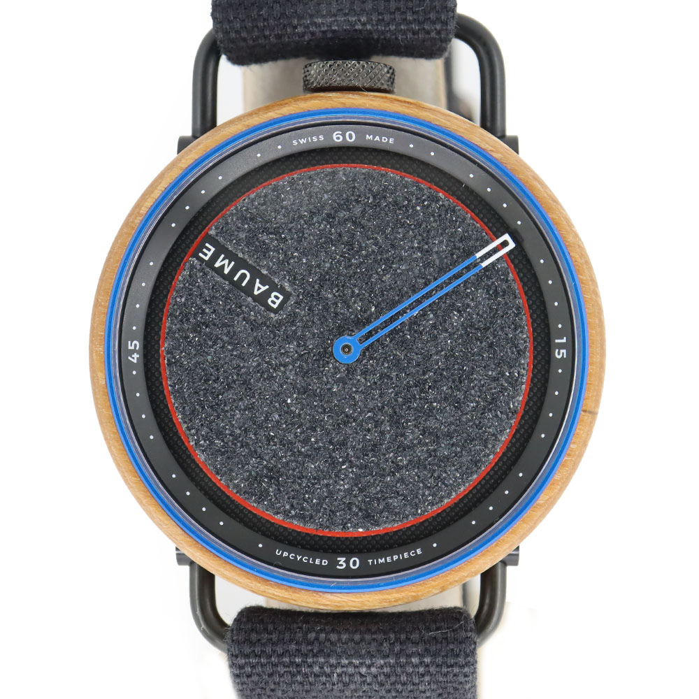 【最大限度３万円銀行割引引き換え証】【栄】【BAUME\u0026MERCIER】ボーム\u0026メルシエ ボーム 滑る 特別～版 オーレリアン・ジロー 薄墨色 ウオッチ 材木 軽銀 白木 自動小銃一巻き  メンズ【中古】