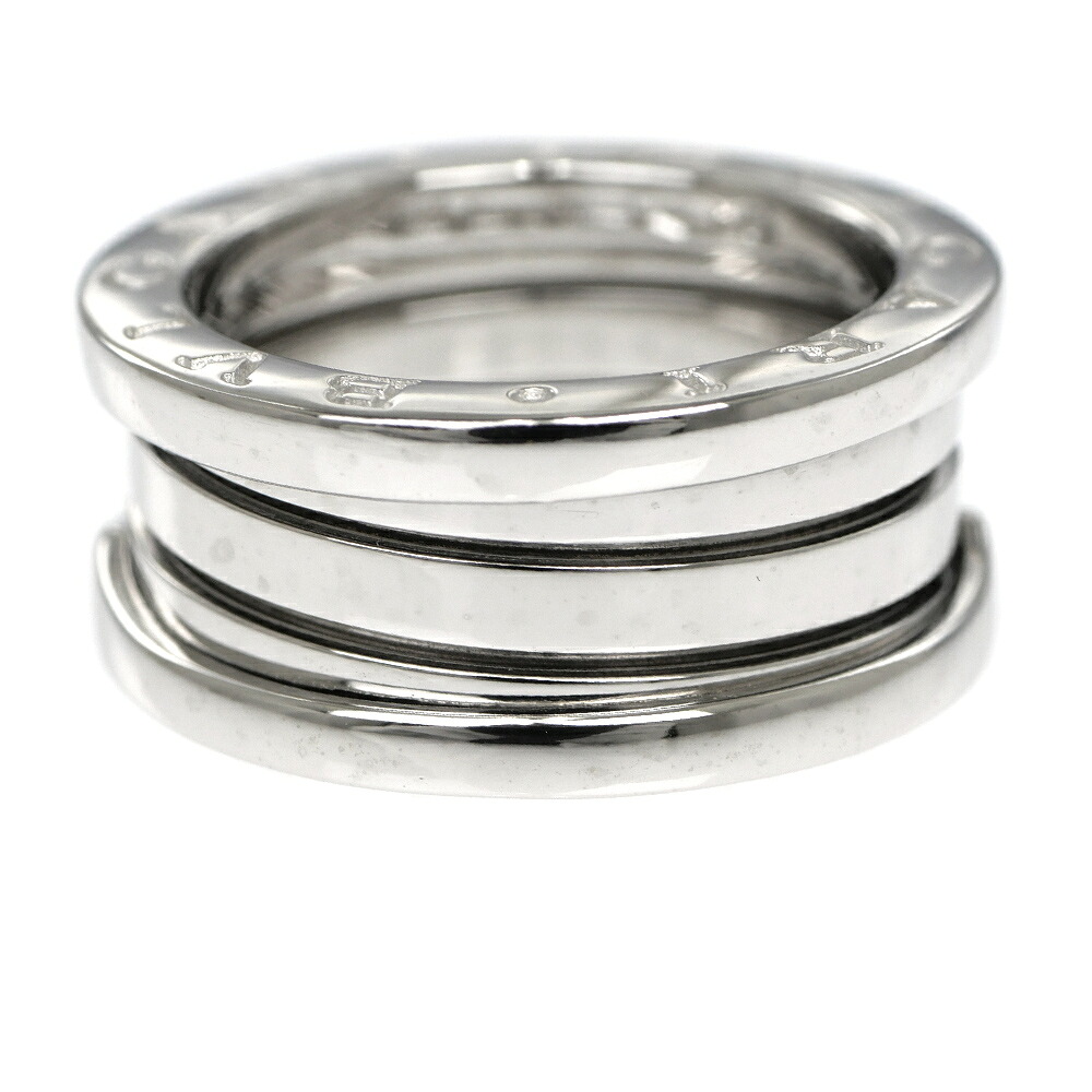 【名東】【BVLGARI】ブルガリ リング ビーゼロワン B-zero1 3バンド 750WG K18 ホワイトゴールド 51 ジュエリー【仕上げ済】【中古】｜質ウエダ