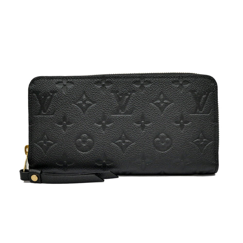 【最大限度３万円銀行割引引き換え証】【名東】【LOUIS VUITTON】ルイヴィトン アン工業プラント ノワール ジッピーウォレット モノグラムアンプラント M61864 RFID 黒いこと 黒 なめし革 長金入れ【中古】