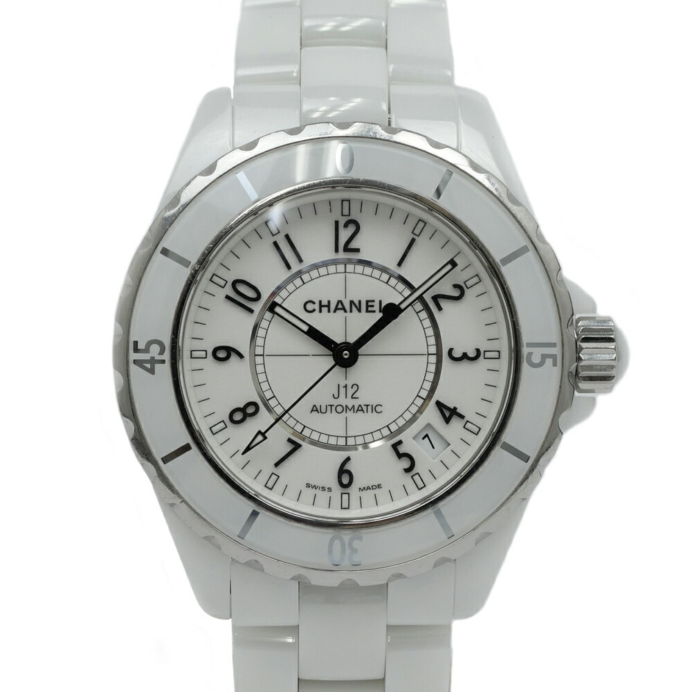 【最大限度３万円銀行割引クーポン券】【名東】【CHANEL】シャネル J12 38粍 H0970 白いこと 陶器 自動小銃一巻き メンズ ウオッチ【中古】