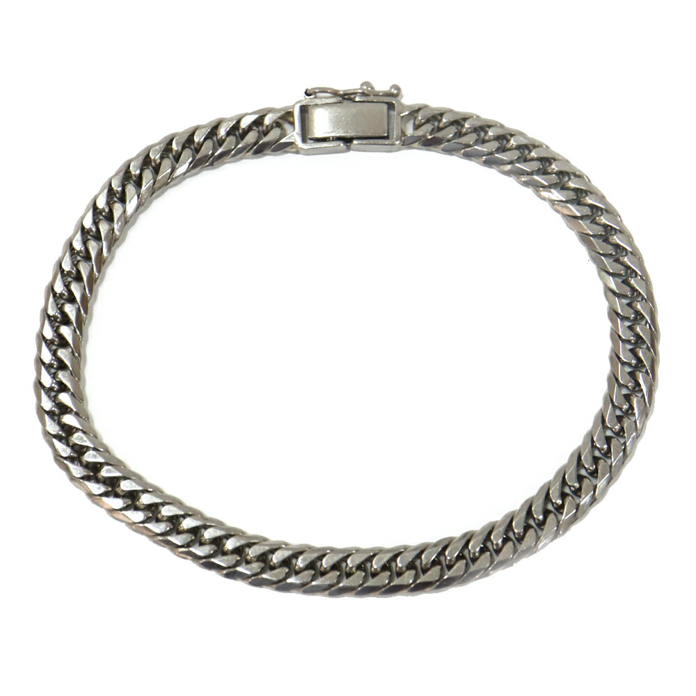 【最大限度３万円銀行割引引き換え証】【栄】【JEWELRY】腕輪 PT850 6面ダブル喜平 20.1g 腕回り約17.0珊 プラチナ キヘイ レディース【中古】