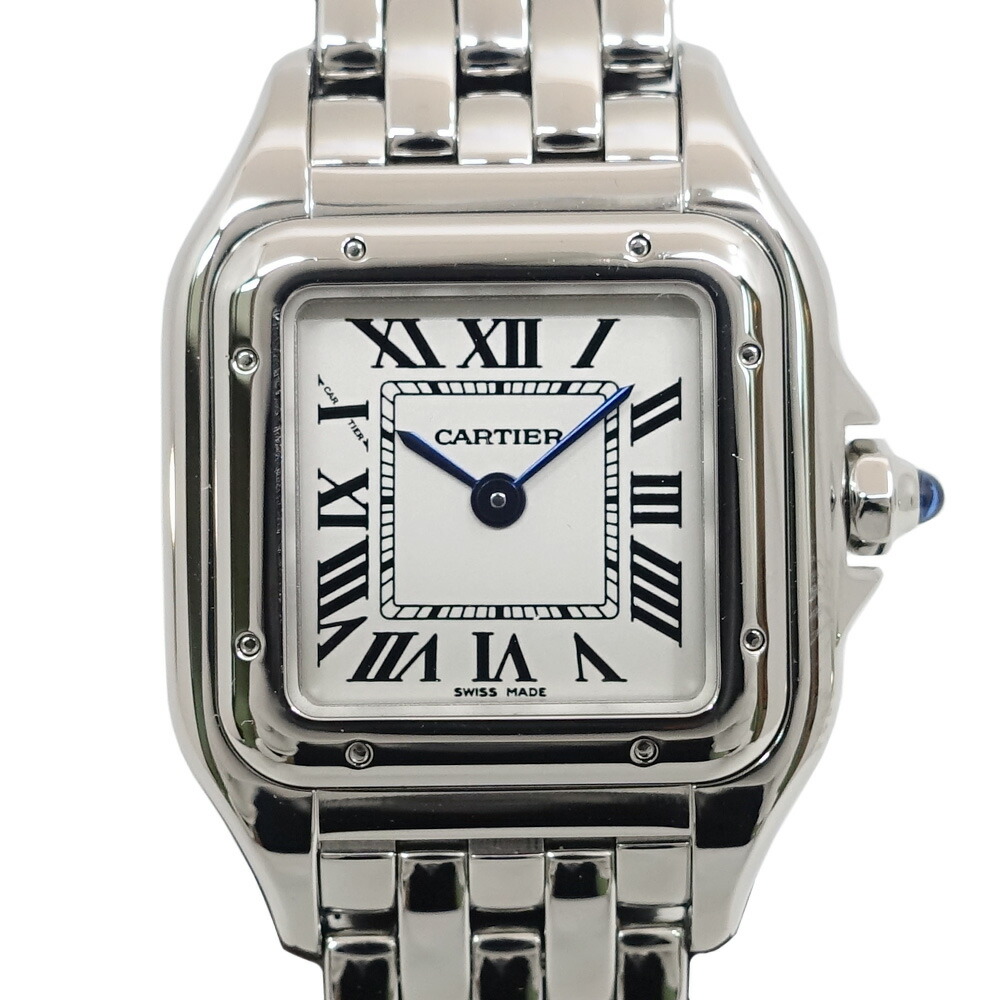 【最大限度３万円銀行割引クーポン券】【栄】【CARTIER】カルティエ 食麺麭尾っぽ ドゥ カルティエSM WSPN0006 ウオッチ SS しろがね色文字記号盤 石英 レディース 箱 お墨付き【仕上済】【中古】