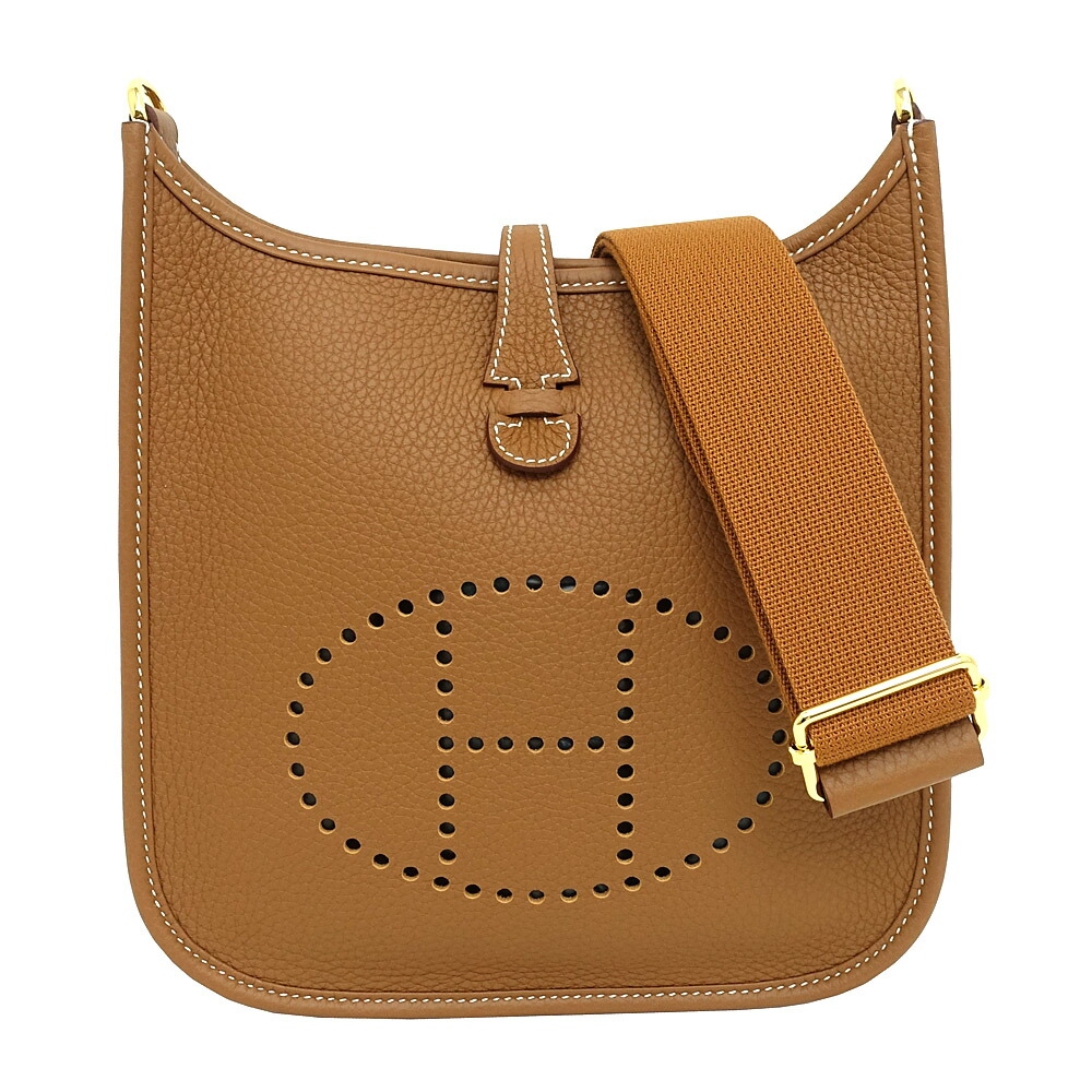 【最大限度４万円割り引き引き換え証】【名東】【HERMES】エルメス 御徒面子 Evelyne エヴリン3 23 ゴールド/GD金具 トリヨンクレマンス G刻 2026年 エブリン お上さん レディース 袋 箱【新品】【未当て嵌める】【中古】