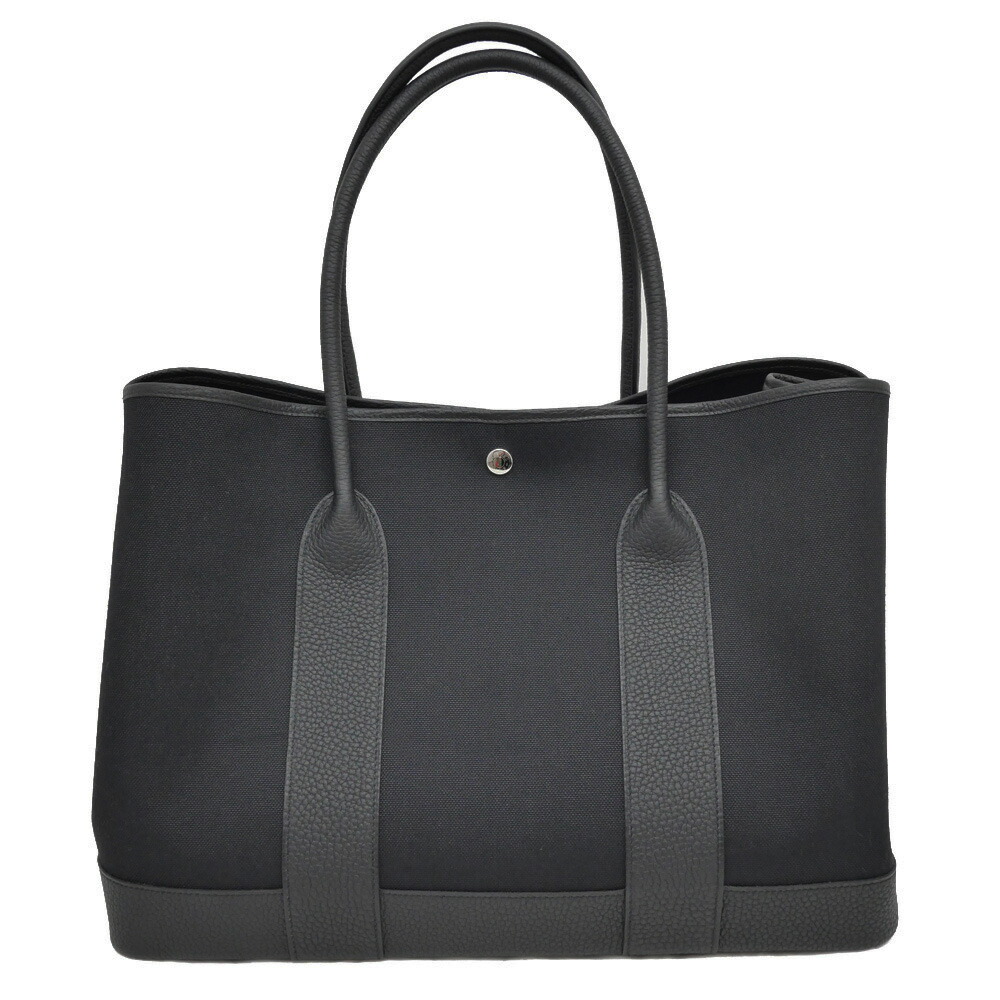【名東】【HERMES】エルメス ネオ 庭園寄り合い 41 ヴォヤージュ 黒いこと トワルミリタリー ネゴンダ K目じるし しろがね色金具 御徒面子【中古】