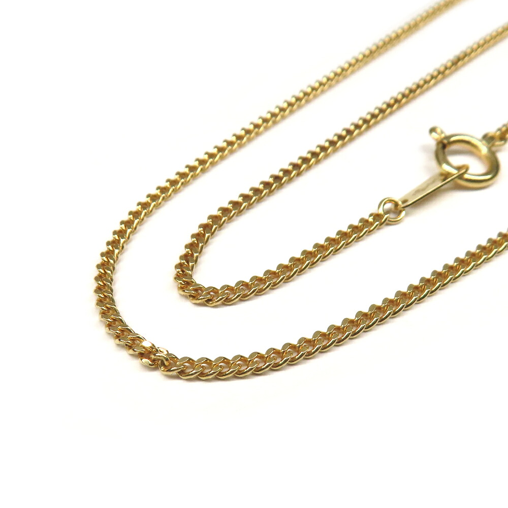 【最大限度４万円割り引き引き換え証】【名古屋】【JEWELRY】首飾り 喜平 キヘイ 2面シングル K18YG 750 黄色ゴールド 4.7g 50糎 造幣局目じるし 大広間目じるし メンズ レディース 宝飾品 洗い濯ぎ済み【中古】