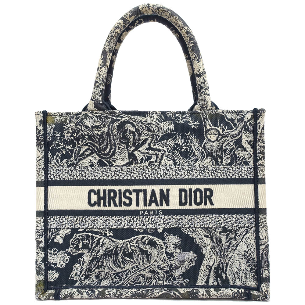 【栄】【DIOR】クリスチャンディオール ブックトート スモール M1265ZRGO_M35I 米国海軍 ハンドバック レディース 箱 保護すること袋【中古】