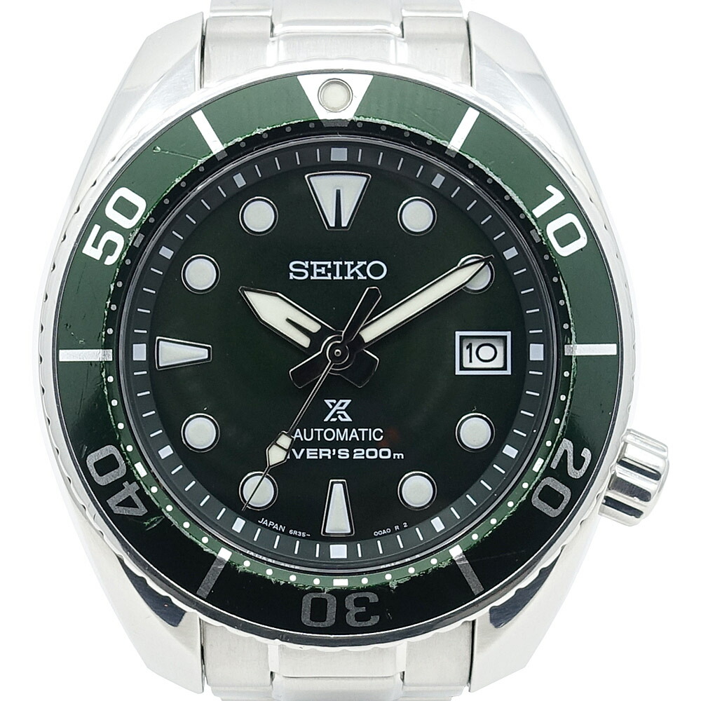 【名東】【SEIKO】セイコー ウォッチ プロスペックス Diver Scuba セイコーグローバルブランドコアショップ専用青写真 SBDC081 緑であること支 SS 自動小銃一巻き 成人男性 御墨付き 箱【中古】