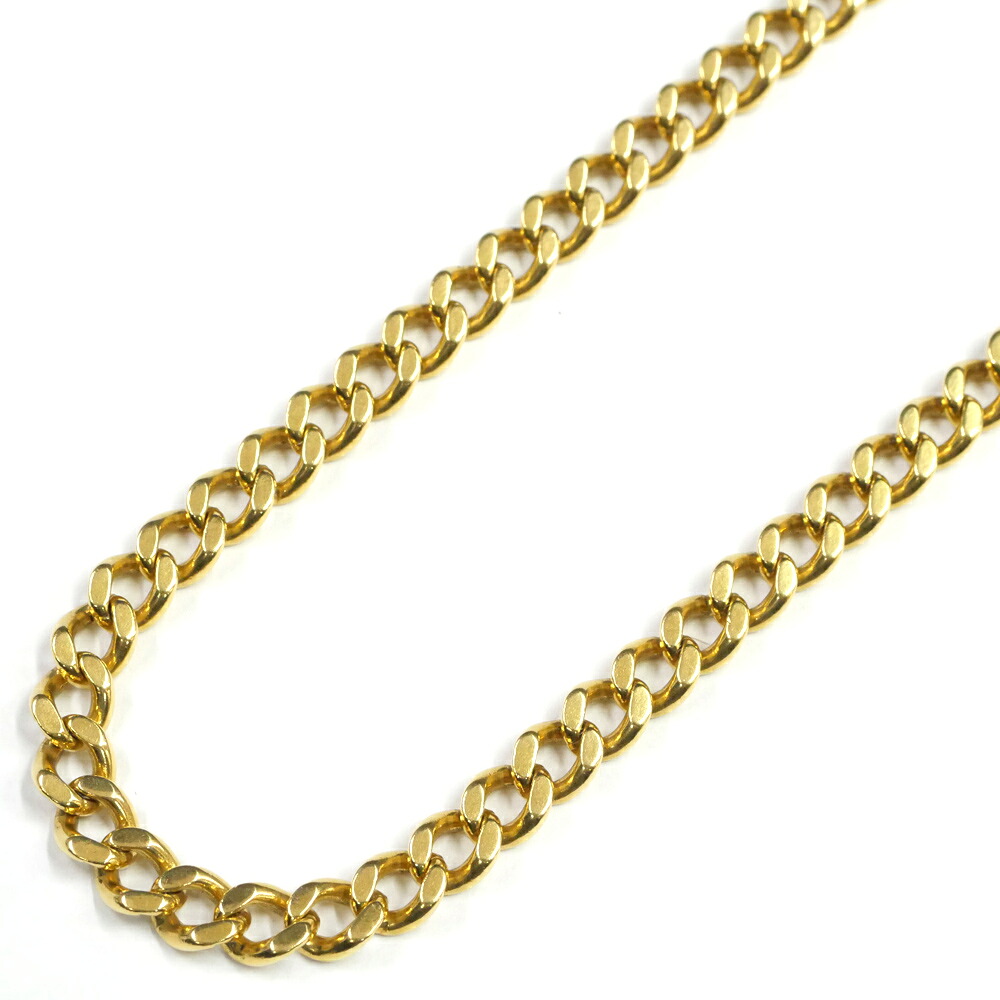 【名東】【JEWELRY】首飾り K18 2面シングル 喜平 約46.7g 約60糎 宝飾品 キヘイ 黄色ゴールド【中古】