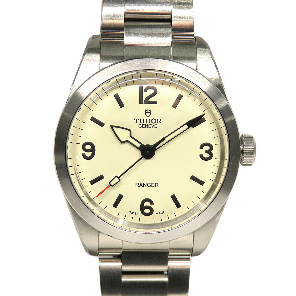 【名古屋】【TUDOR】チューダー レンジャー RANGER 79950-0008 ベージュ 自動小銃巻  国内置き目【中古】