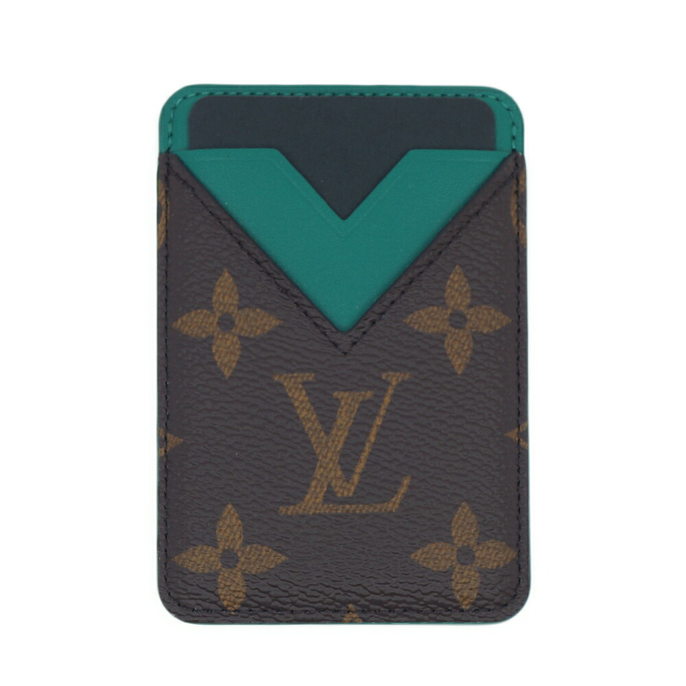 【栄】【LOUIS VUITTON】ルイヴィトン M12855 ポルトカルト 磁石 緑であること モノグラム 赤銅色 小物 歌留多入れもの 余分の物 箱【中古】