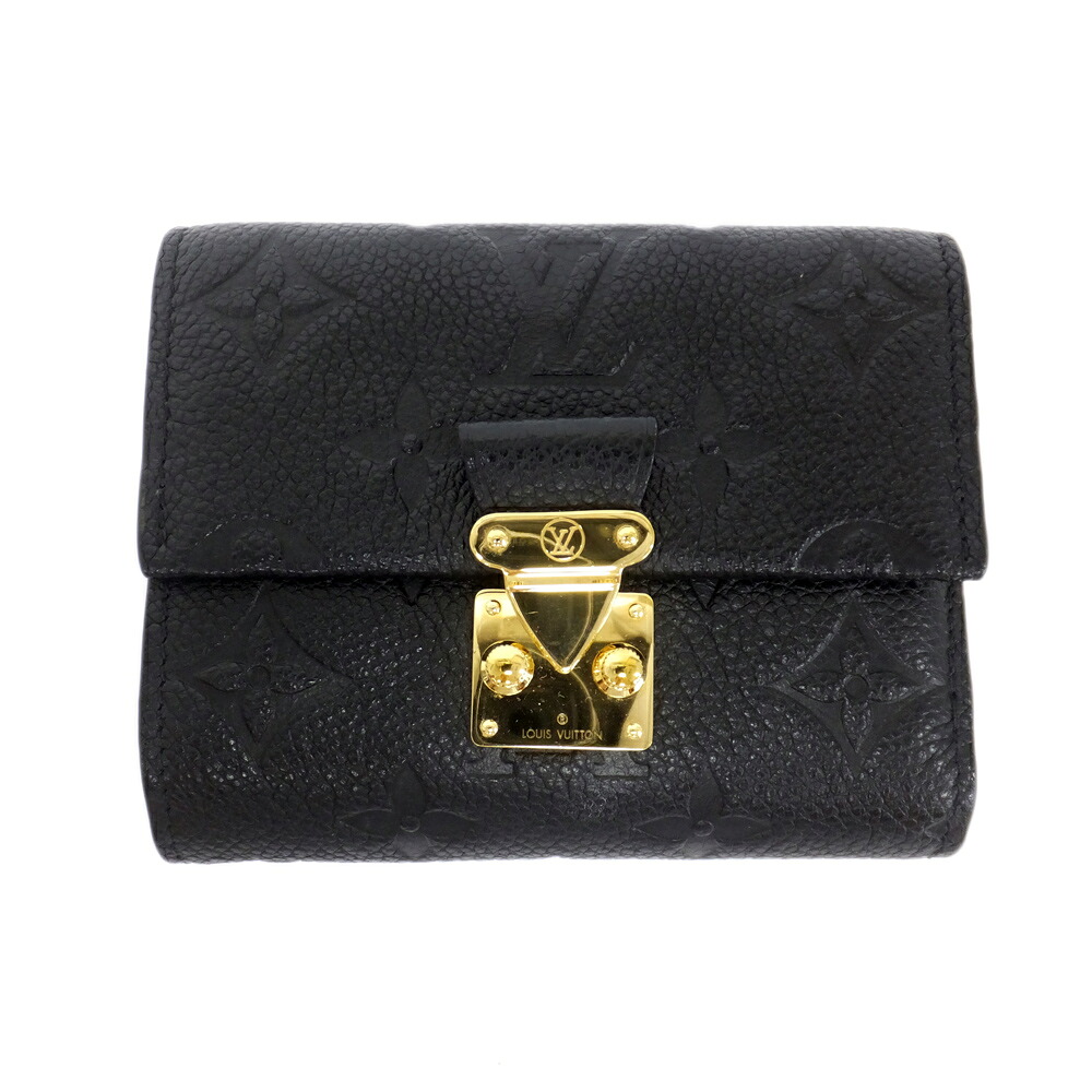 【天白】【LOUIS VUITTON】ルイヴィトン ポルトフォイユ メティス コンパクトウォレット モノグラムアンプラントレザー ゴールド金具 M80880 ノワール 財布【中古】｜質ウエダ