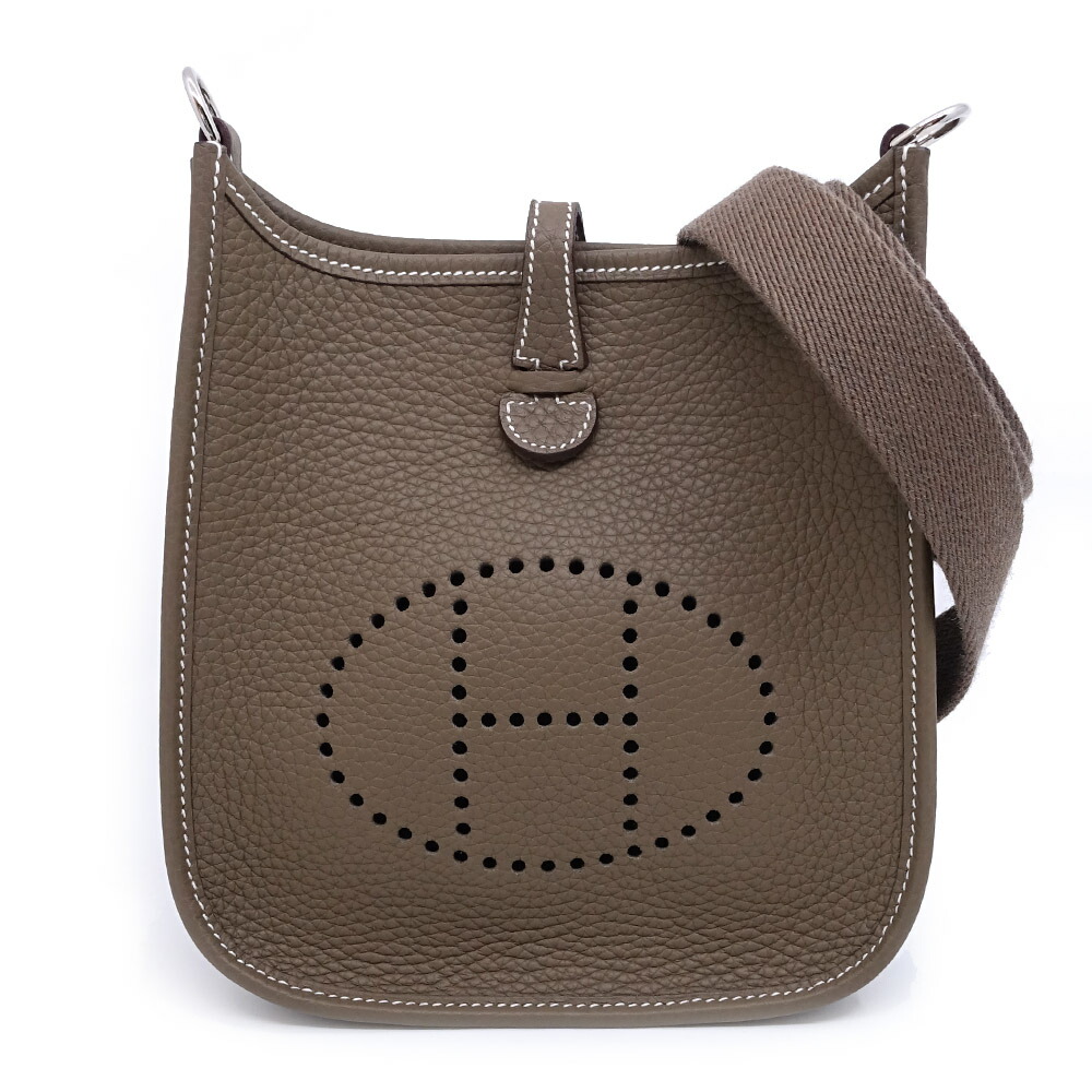 【栄】【HERMES】エルメス エブリンTPM 16 ショルダーバッグ エトゥープ U刻 2022年 グレージュ系 シルバー金具 トリヨンクレマンス レザー レディース 女性 鞄【中古】|質ウエダ