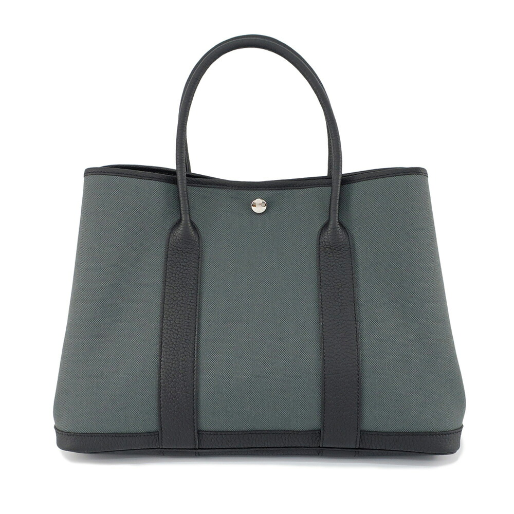 【天白】【HERMES】エルメス ガーデンパーティPM ヴェールマングローブ×ノワール トワルオフィシエ×ネゴンダ K刻 2025年頃製 鞄【新品】【未使用】【中古】|質ウエダ