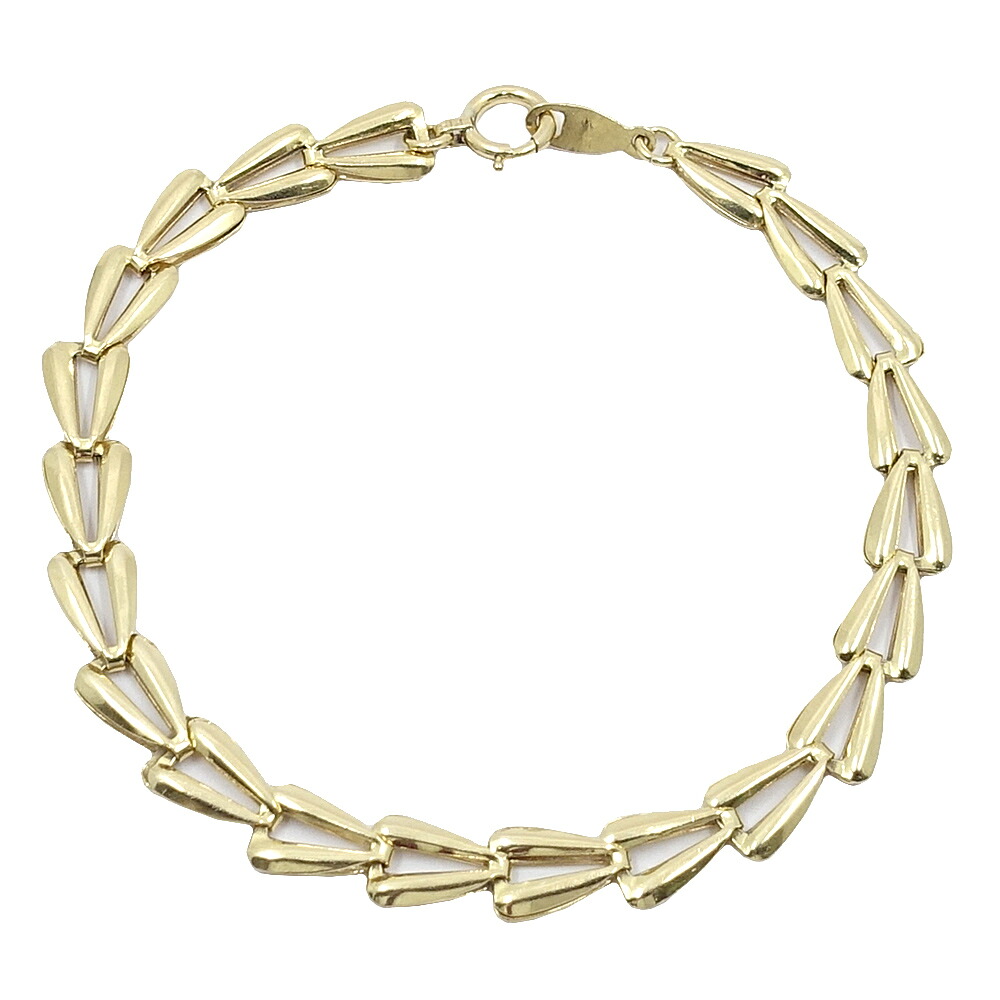 【名東】【JEWELRY】ジュエリー ブレスレット 腕周り約17.0cm K18YG イエローゴールド デザインブレスレット 約5.8g アクセサリー 超音波洗浄済 本体のみ【中古】｜質ウエダ 89,540円