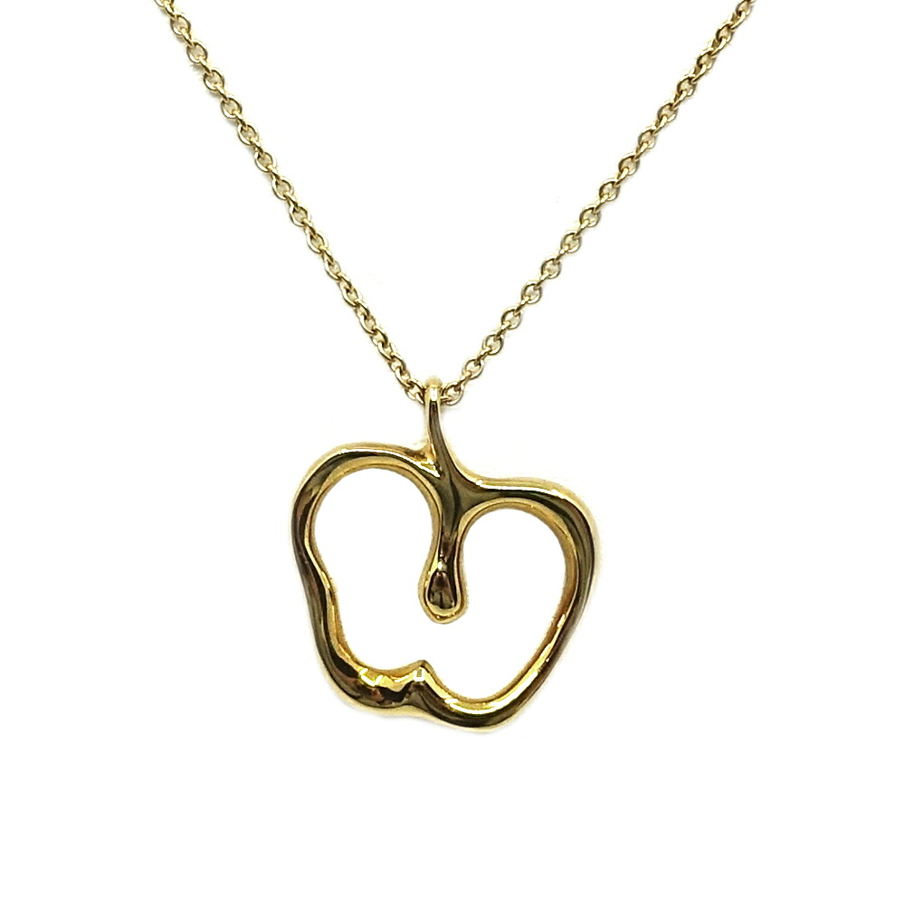 【栄】【TIFFANY】ティファニー K18YG アップル ネックレス 750YG エルサペレッティ 約41cm 約3.7g ジュエリー レディース【中古】|質ウエダ