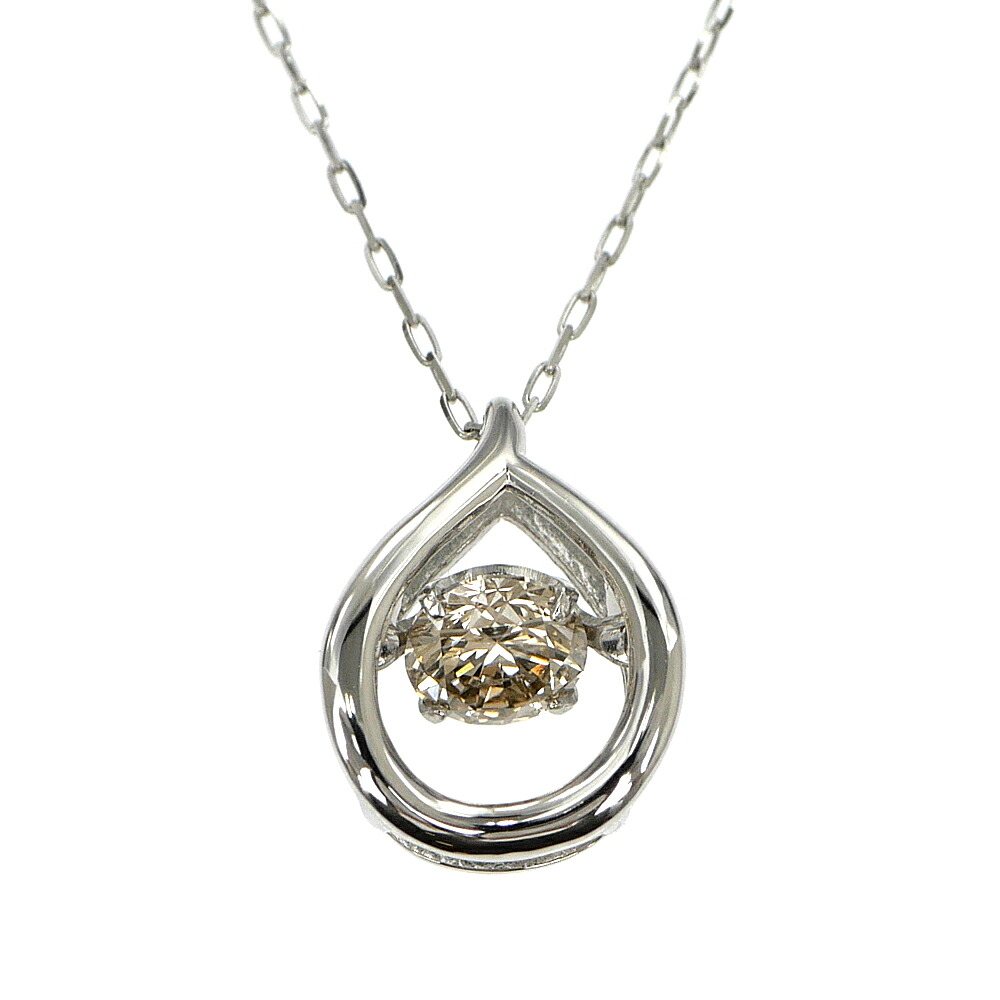 【名東】【CROSS FOR】クロスフォー ネックレス ダンシングストーン ダイヤ 0.20ct Pt900 プラチナ 45cm ジュエリー その他【中古】｜質ウエダ