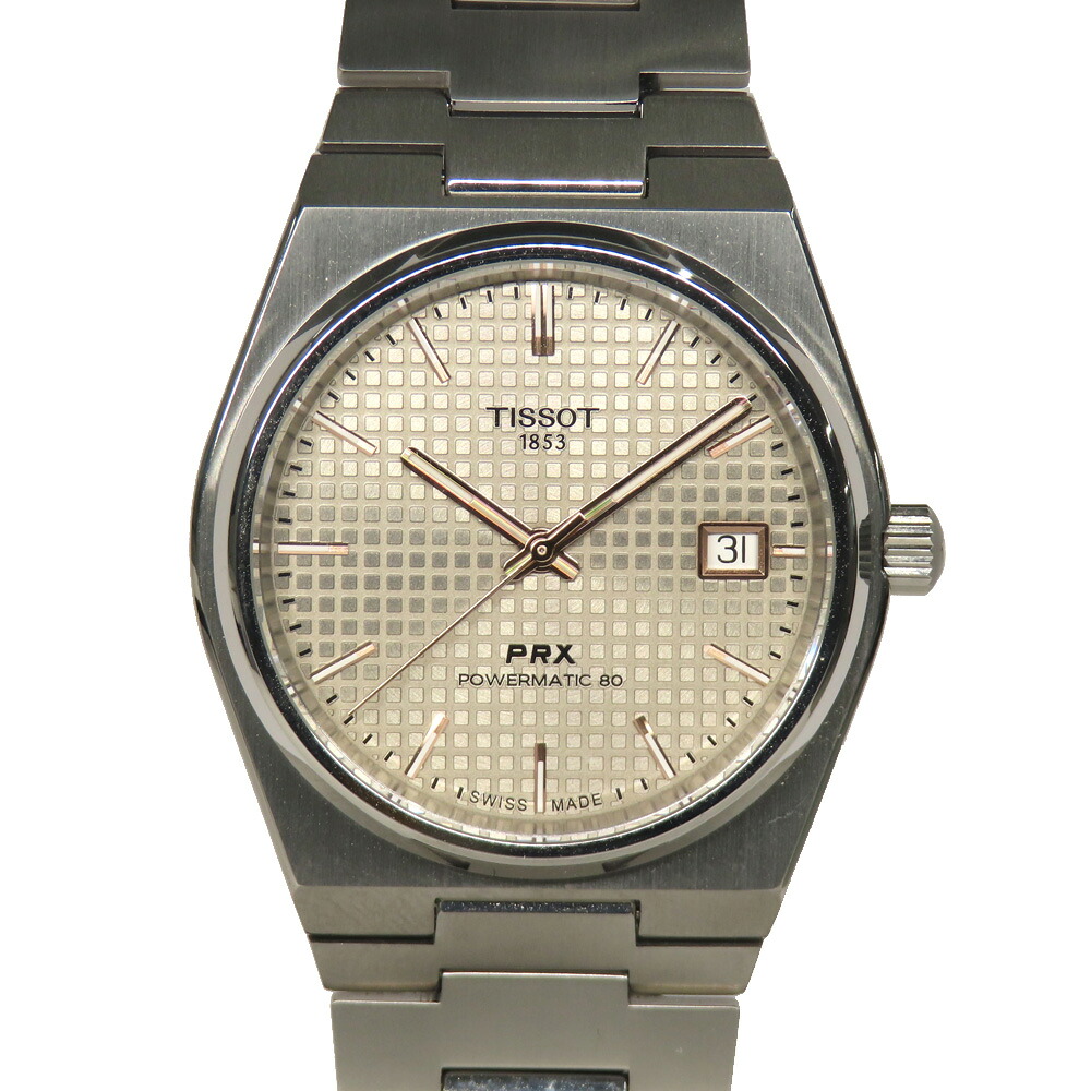 【名古屋】【TISSOT】ティソ PRX パワーマティック80 チタニウム 38MM T137.807.44.061.00 アンスラサイト 国内正規【中古】｜質ウエダ