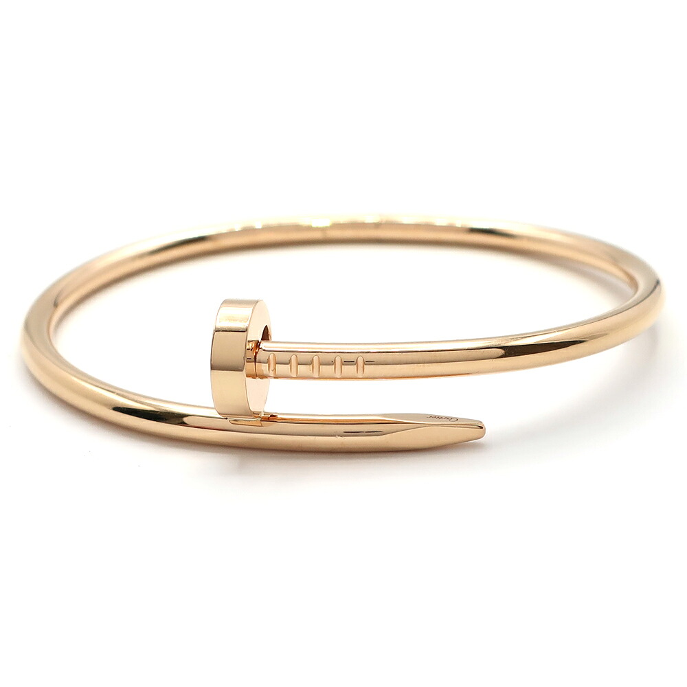 【天白】【CARTIER】カルティエ ジュスト アン クル ブレス バングル ピンクゴールド K18PG 18サイズ 750 ジュエリー【中古】|質ウエダ
