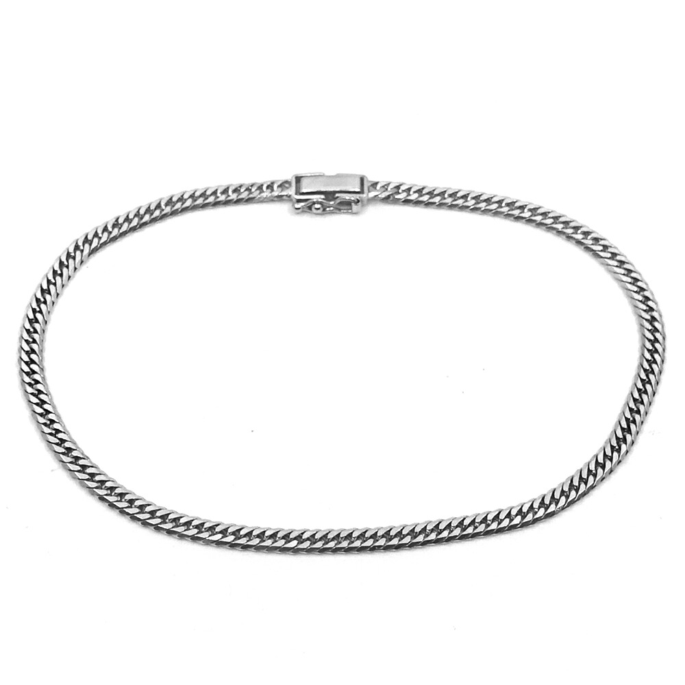 【最大限度３万円銀行割引引き換え証】【栄】【JEWELRY】ボビーソックス K18WG 6面ダブル 喜平 約10.4g 約23.5珊 宝飾品 キヘイ 白いことゴールド【中古】