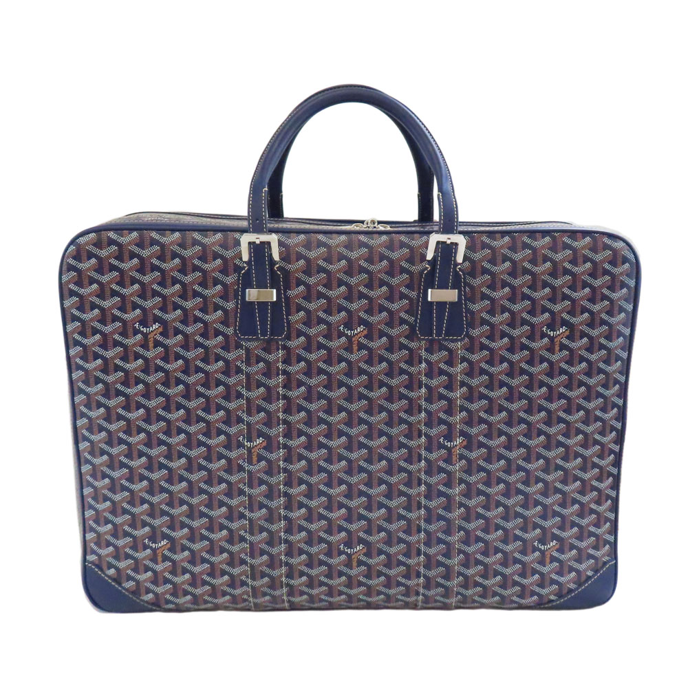 GOYARD - GOYARD ゴヤール トランク カラベル50 折りたたみ可能 ヘリンボーン柄 オーダーカラー グレー シルバー金具 美品 中古 61143 GOYARD ゴヤール トランク カラベル50 折りたたみ可能