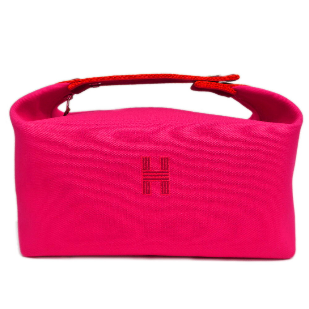 【最大限度４万円割り引き引き換え証】【名東】【HERMES】エルメス ブリッドアブラックGM ハンドバック 車寄せ ハイビスカス サクラ色【中古】