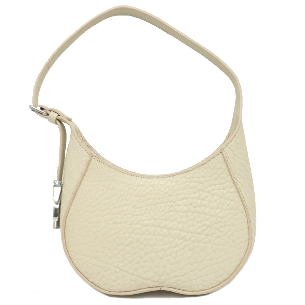 【名東】【BURBERRY】バーバリー チェス バゲット ショルダーバッグ 8083510 PEARL パール クリーム色系 レザー CHESS BAGUETTE 【新品】【未使用】【中古】|質ウエダ