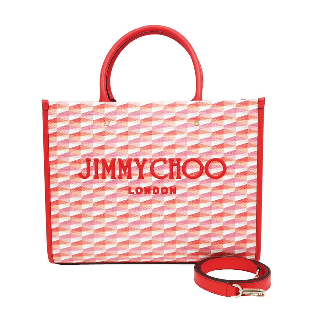 【名東】【JIMMY CHOO】ジミーチュウ トート 2WAY ショルダーバッグ AVENUE M オレンジ レディース その他【新品】【未使用】【中古】|質ウエダ