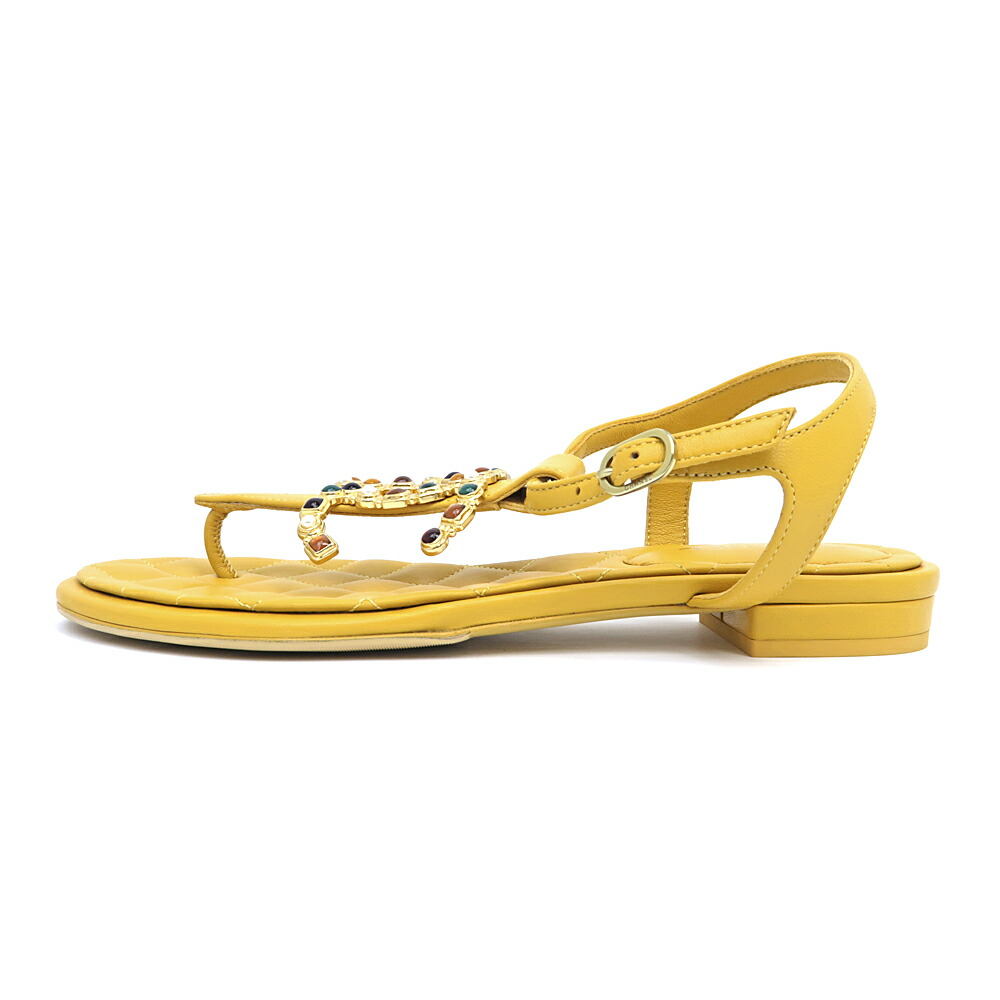 【美品】CHANEL シャネル　マトラッセ　トング　サンダル トング CHANEL(シャネル) サンダル・ミュール(レディース
