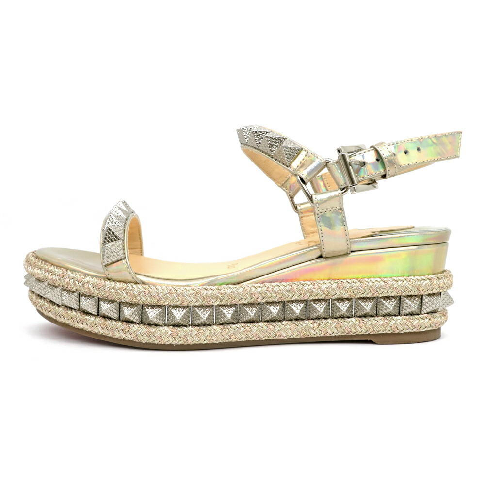 新品 クリスチャンルブタン スタッズ レザーサンダル POOL FUN 40 新品 クリスチャンルブタン スタッズ レザーサンダル POOL FUN