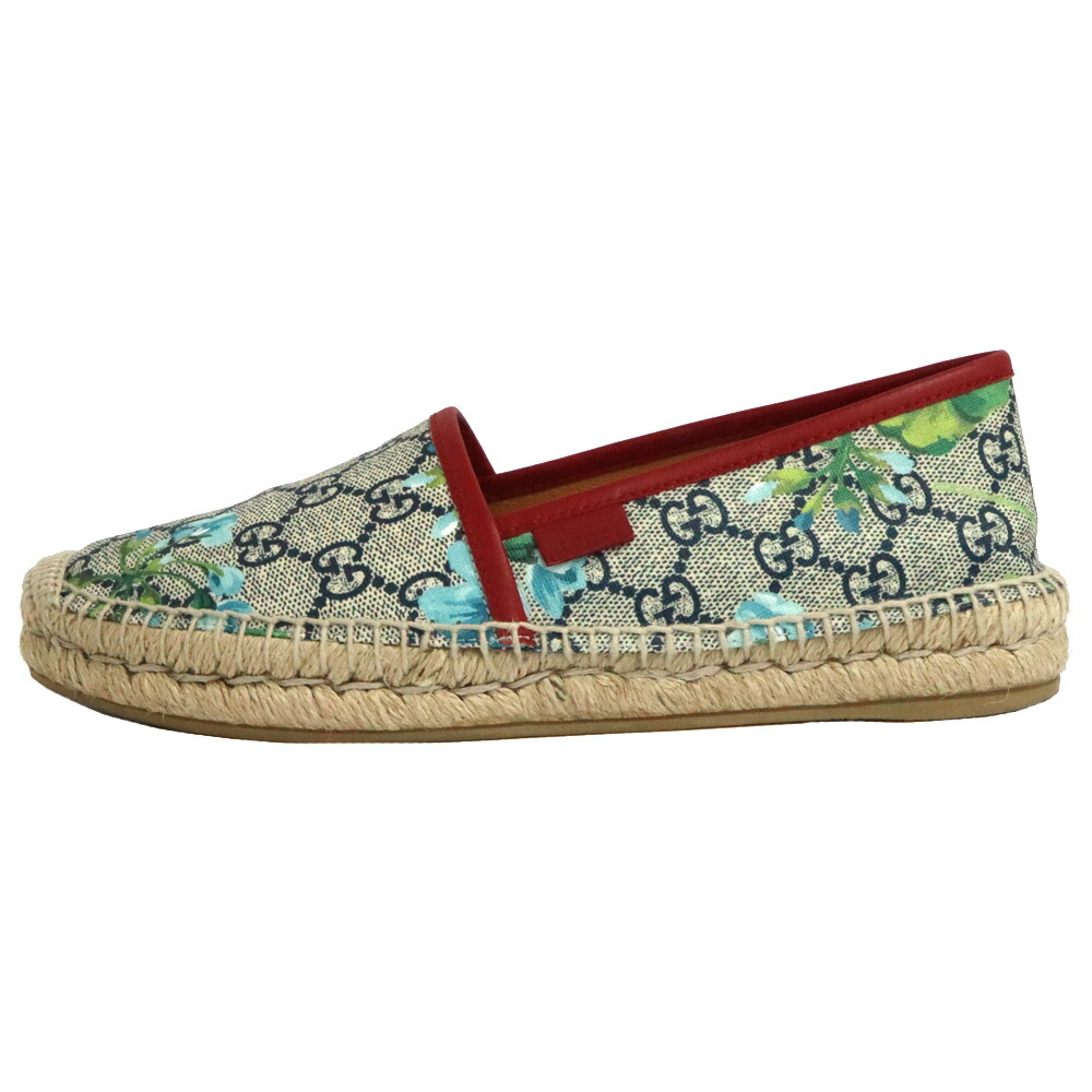 楽天市場】【グッチ】Gucci GGキルティング キャンバス エスパドリーユ