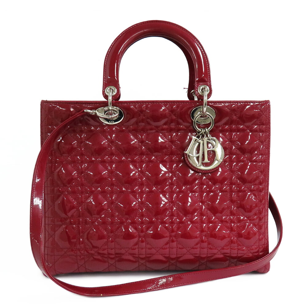 DIOR エナメル ハンドバッグ 楽天市場】【中古】クリスチャン・ディオール レディディオール
