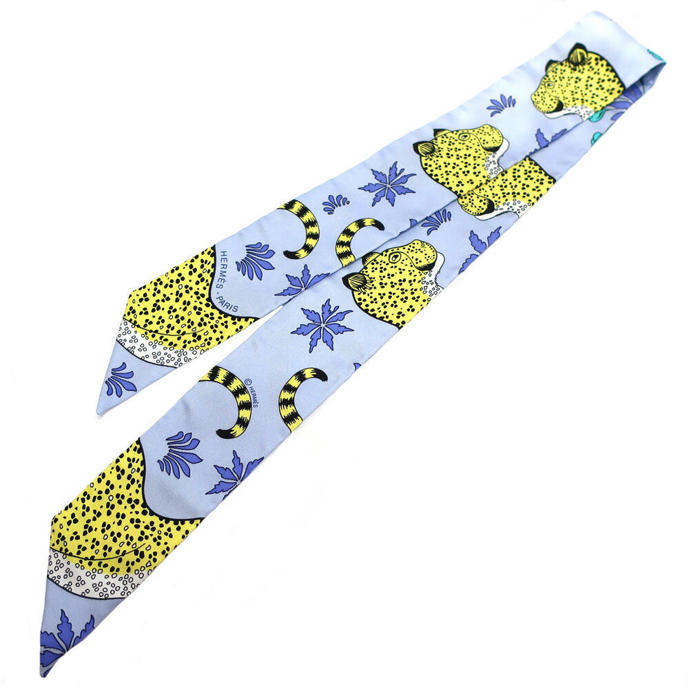 HERMES エルメス ツイリー　バンダナ　レオパード　ヒョウ　ネイビー 楽天市場】HERMES エルメス Les Leopards Bandana レオパード